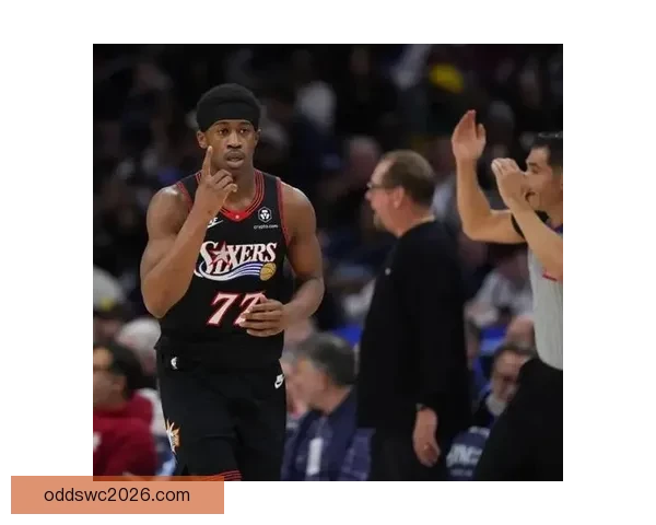 埃奇库姆伤愈复出砍下22分13篮板 76人连续两季横扫爵士 贝利贡献25分